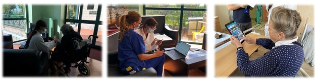 Testing of technologies during Phase I at geriatric clinic of the Research Hospital “Casa Sollievo della Sofferenza"
